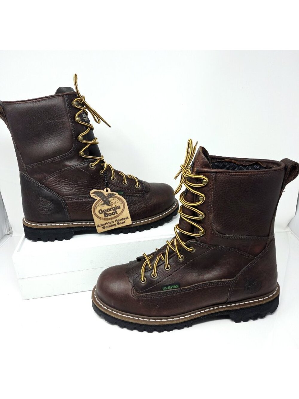 Georgia Boot Logger Steel Toe Waterproof EH Work Boots Mens 10.5 G101 P273750